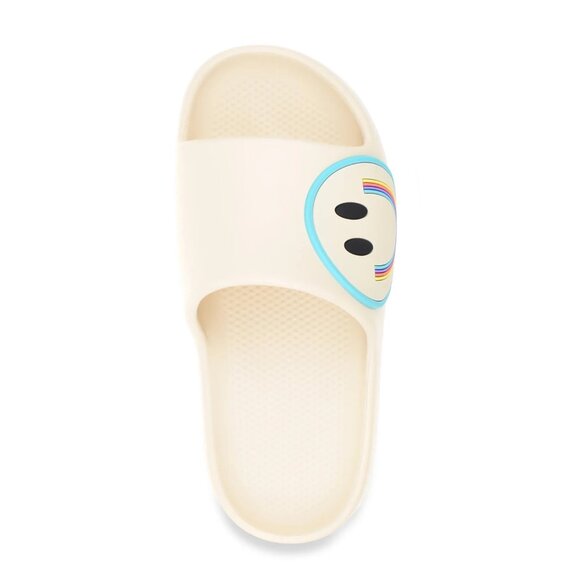 Wonder Nation Little Girl & Big Girl Icon Eva Slide Sandals, Size 13/1, Beige - Picture 4 of 5